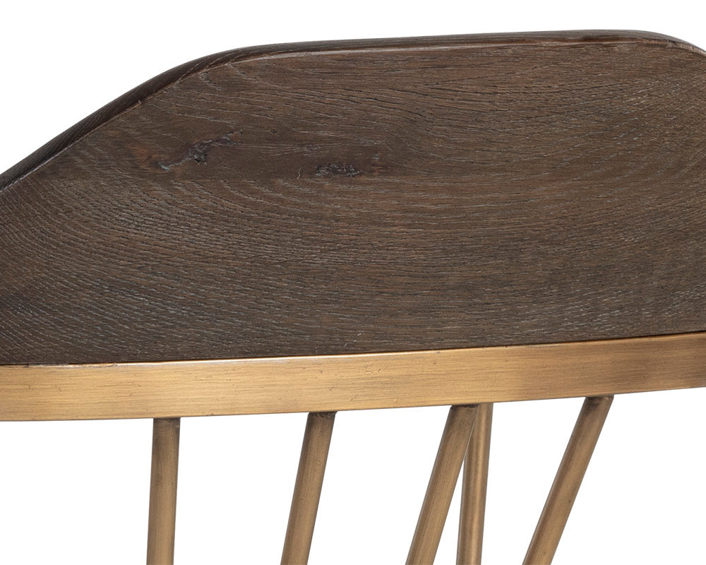 Demi Dining Chair - Distressed Brown