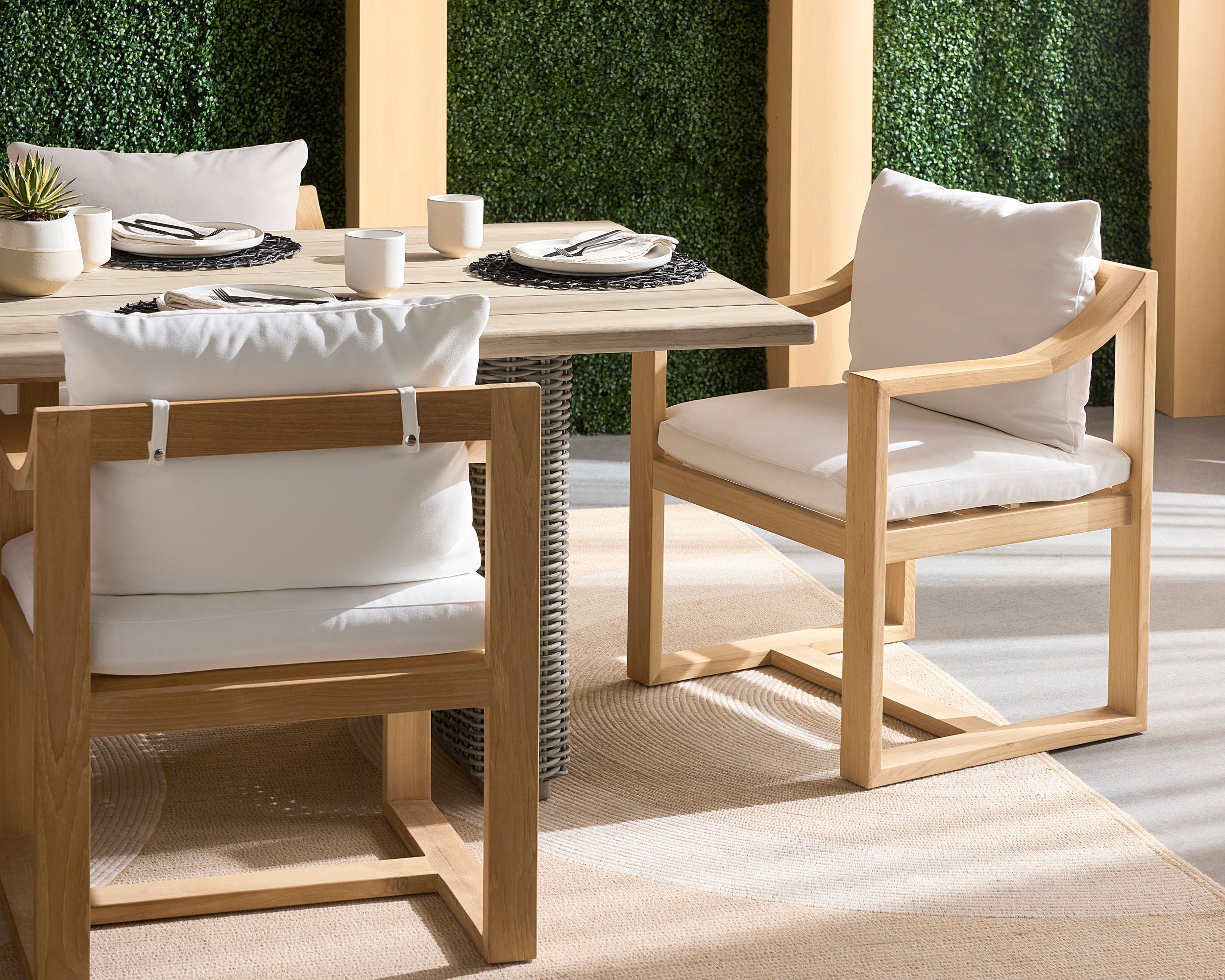 Tahiti Dining Armchair - Stinson White