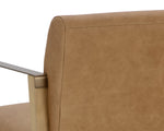 Earl Lounge Chair - Rustic Oak  Ludlow Sesame Leather