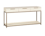 Rebel Console Table With Drawers - Champagne Gold  Cream