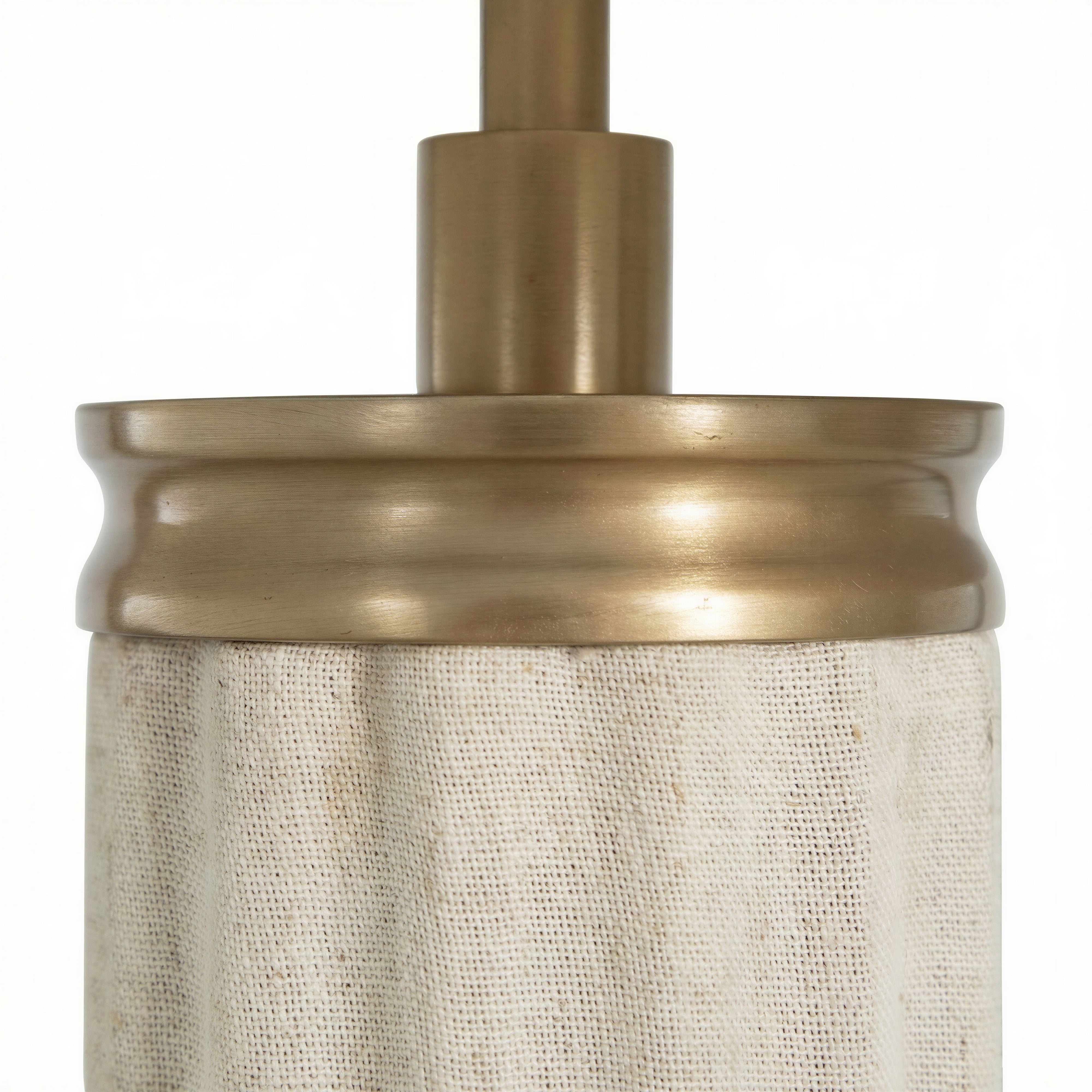 Beige Linen/Champagne Brass