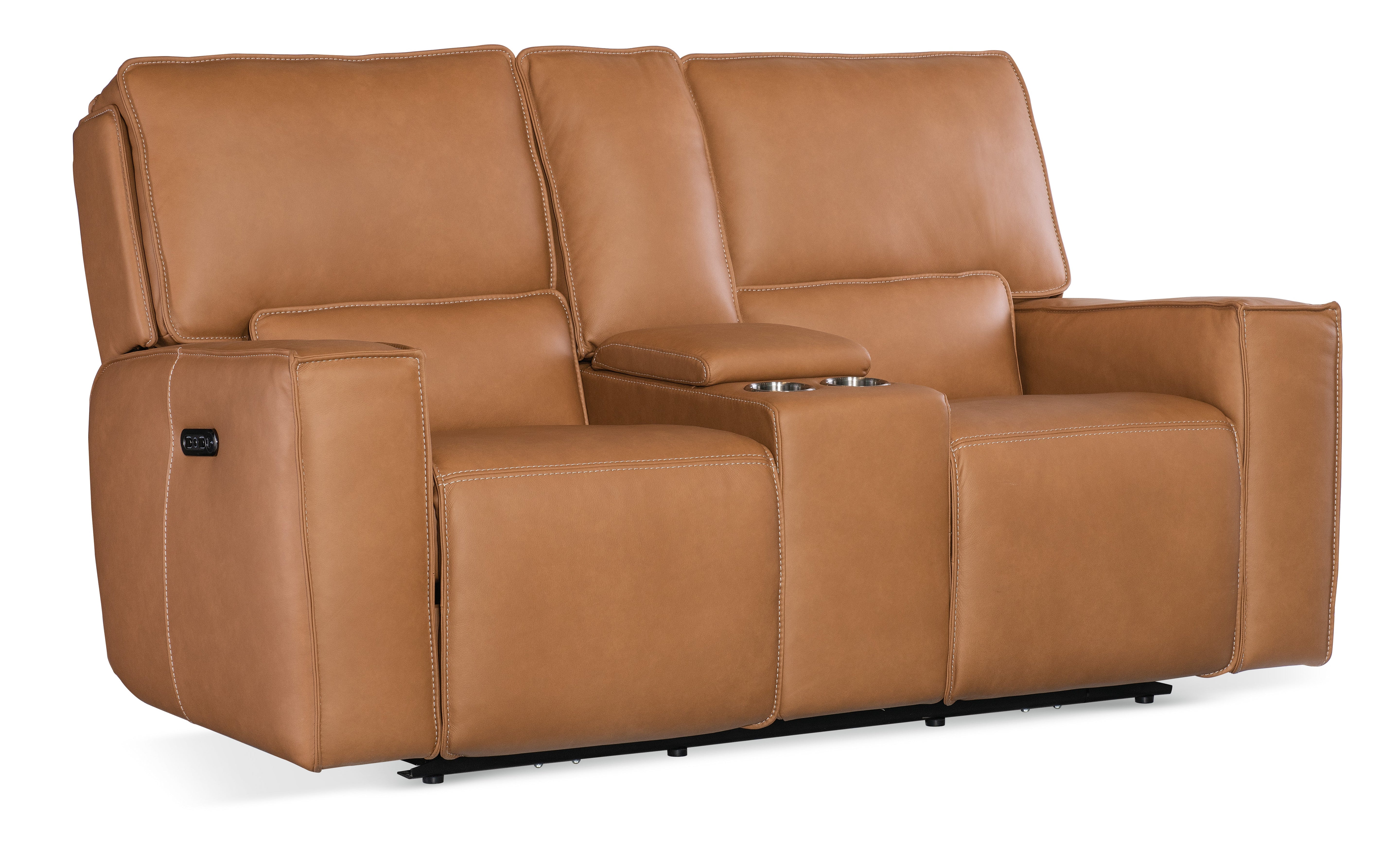 Miles Zero Gravity Power Console Loveseat w/Power Headrest | Hooker Furniture - SS727-PHZC2-084