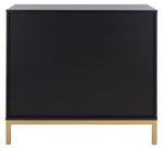 Safavieh Zadie 3 Drawer Rattan Chest, CHS5004 - Black / Gold