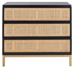 Safavieh Zadie 3 Drawer Rattan Chest, CHS5004