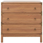 Safavieh Galio 3 Drawer Chest, CHS9600 - Oak / Gold