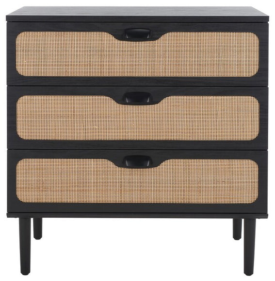 Safavieh Irelia 3 Drawer Chest, CHS9602 - Black 