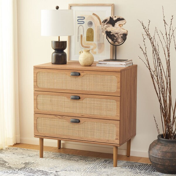 Safavieh Irelia 3 Drawer Chest, CHS9602 - Oak