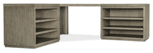 Hooker Furniture - Linville Falls Corner Desk with Two Open Desk Cabinets - 6150-10937-85