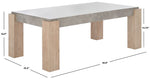 Safavieh Coromio Coffee Table, COF7014 - Light Grey / Natural