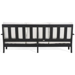 Safavieh Couture Martinique Wood Patio Sofa - Black / White
