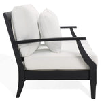Safavieh Couture Martinique Wood Patio Sofa - Black / White