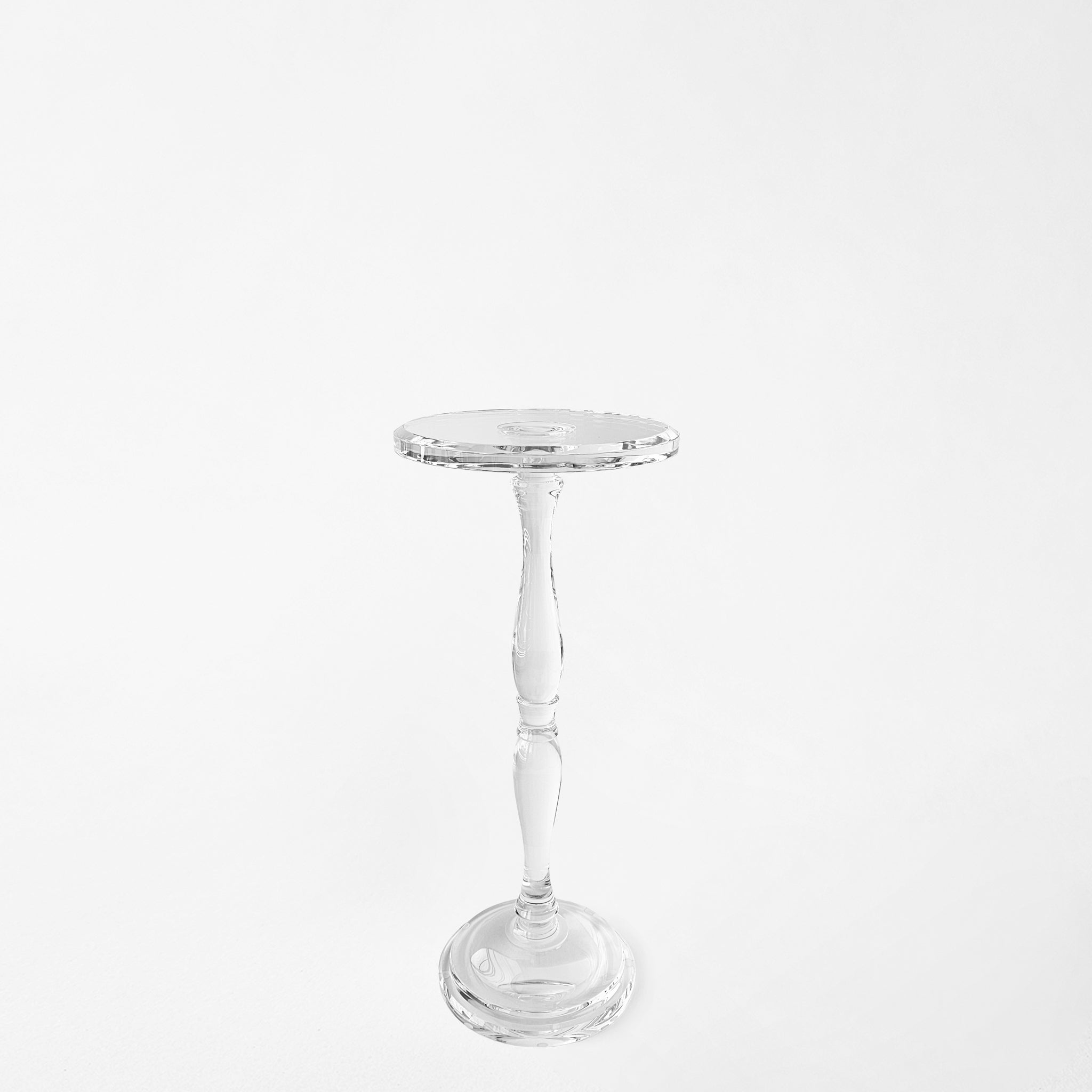 Crystal accent table.
