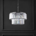 Safavieh Couture Viviann Crystal 2 Tier Chandelier, CTL1054 - Chrome / Clear