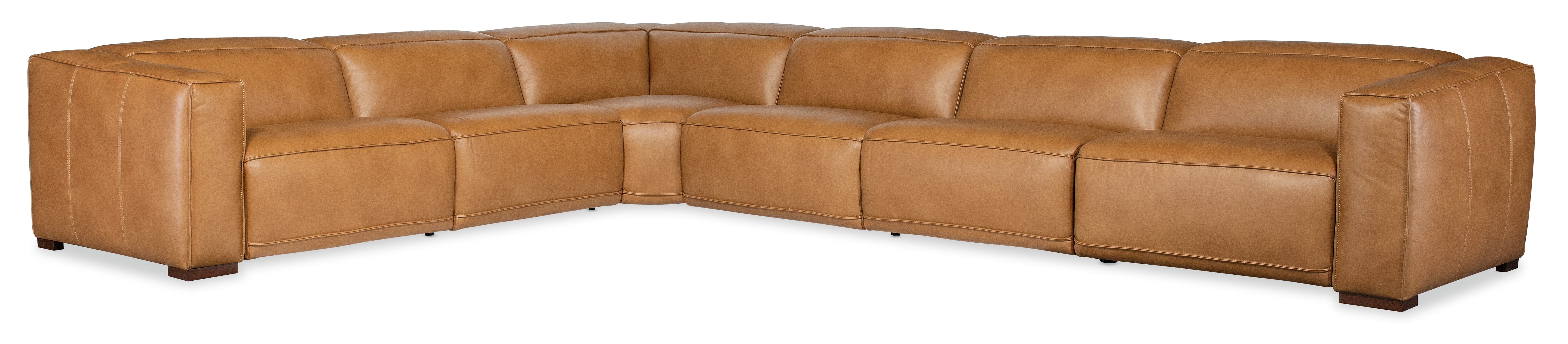 Fresco 6 Seat Power Recline Sectional | Hooker Furniture - SS404-6PC4-080
