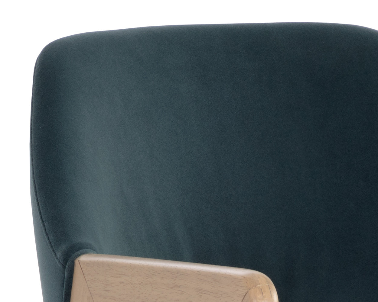 Milton Dining Armchair - Light Wash  Meg Dusty Teal