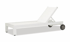 Sunset West - Newport Adjustable Sling Chaise - Frost - SW4801-9