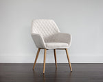 Jayna Dining Armchair - Champagne Gold  Antonio Linen