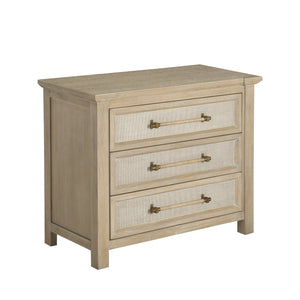 Gabby - Astwood Mahogany Wood Nightstand - 3 Drawers, Drift - SCH-176017