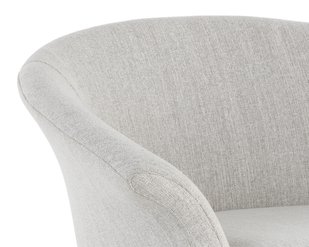 Carine Swivel Lounge Chair - Mina Taupe