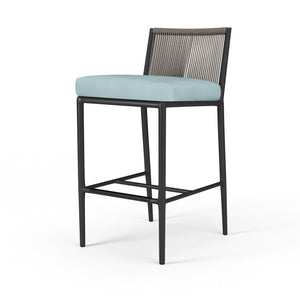 Sunset West - Pietra Counterstool w/ Sunbrella Fabric - Graphite Finish - SW4601-7C