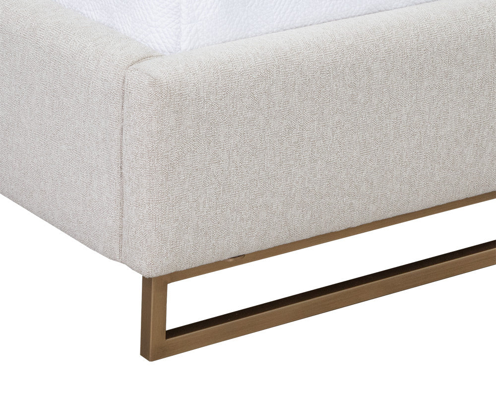 Nevin Bed - Queen  Dove Cream