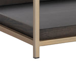 Rebel Console Table With Drawers  - Gold  Charcoal Grey
