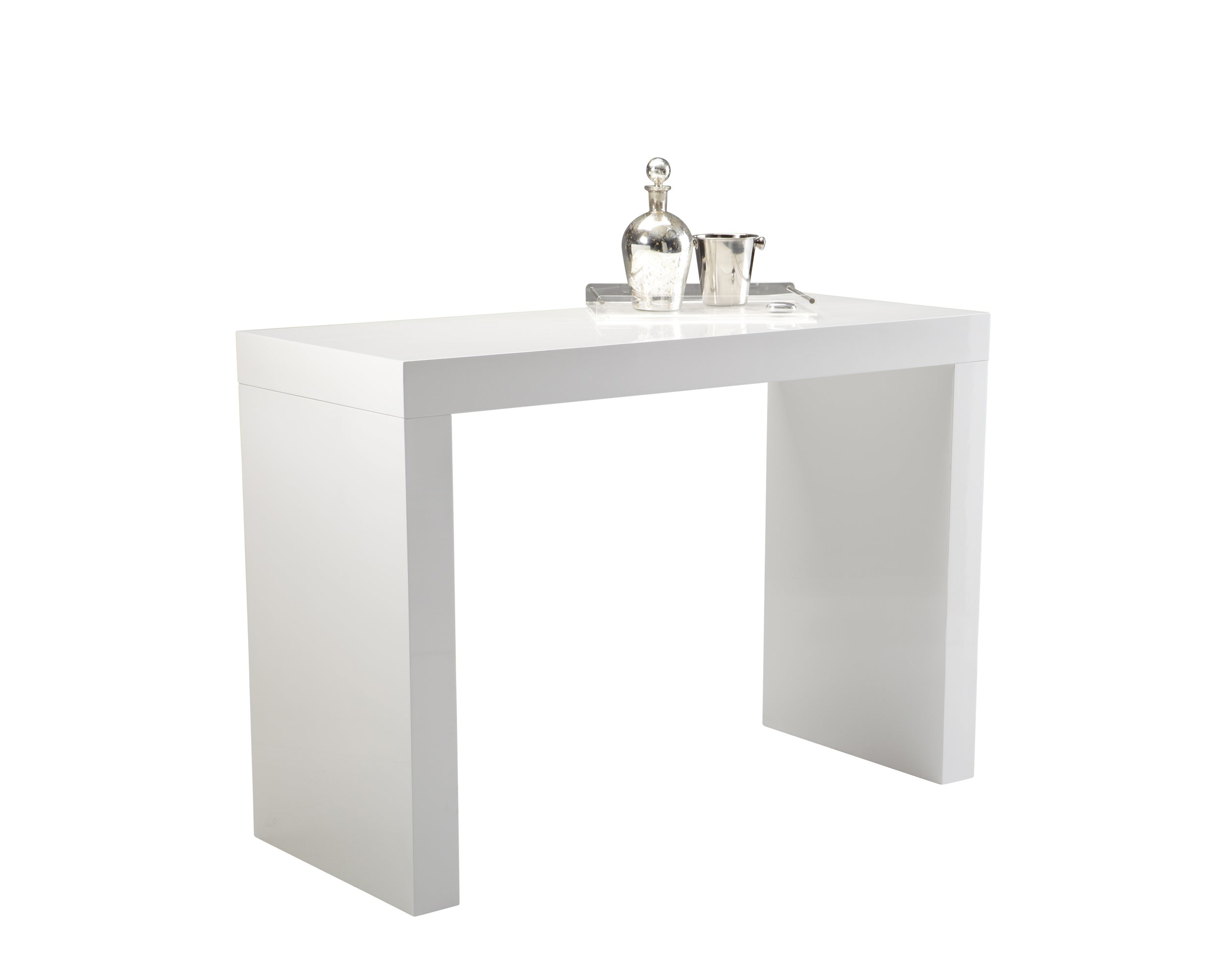 Faro Bar Table - High Gloss White