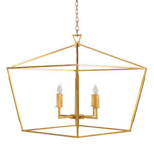 Gabby - Adler Metal Vintage Gold Chandelier - 24.5 in. D x 23.5 in. H - SCH-153430