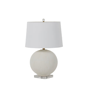 Gabby - Wheeler Ceramic Crystal Matte Antique Brass Table Lamp - SCH-166100