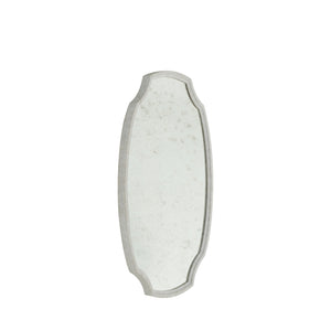 Gabby - Margot Elongated Accent Mirror - Textured White - SCH-175400
