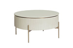 Paloma Lift Top Coffee Table - High Gloss Cream