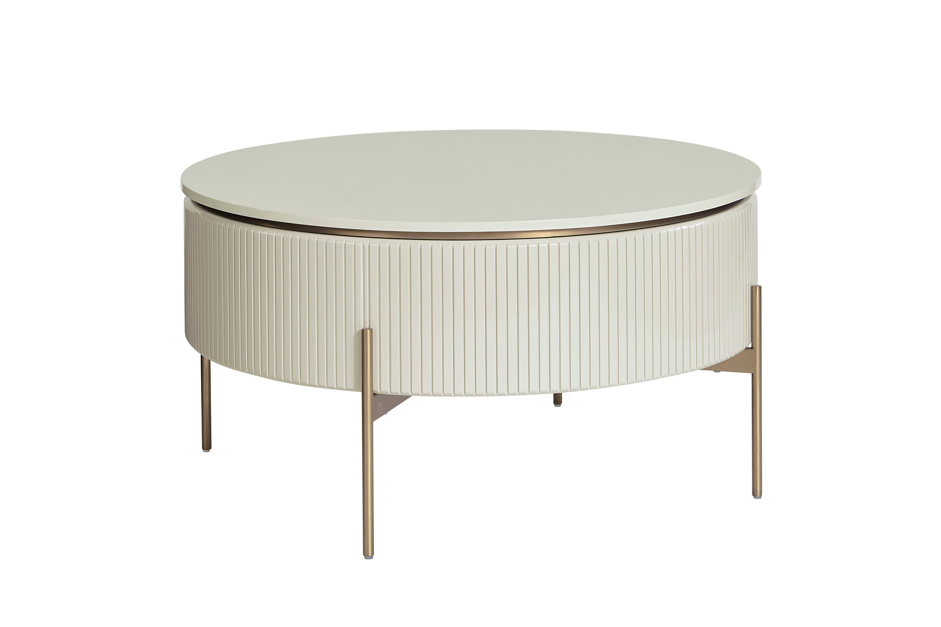 Paloma Lift Top Coffee Table - High Gloss Cream