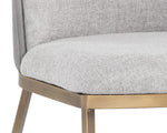 Marie Dining Chair - Belfast Heather Grey / Bravo Metal