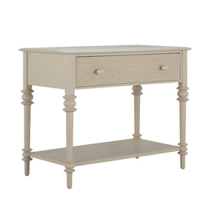 Gabby - Anastasia Oak Wood Nightstand - 1 Drawer, Cerused White - SCH-175444