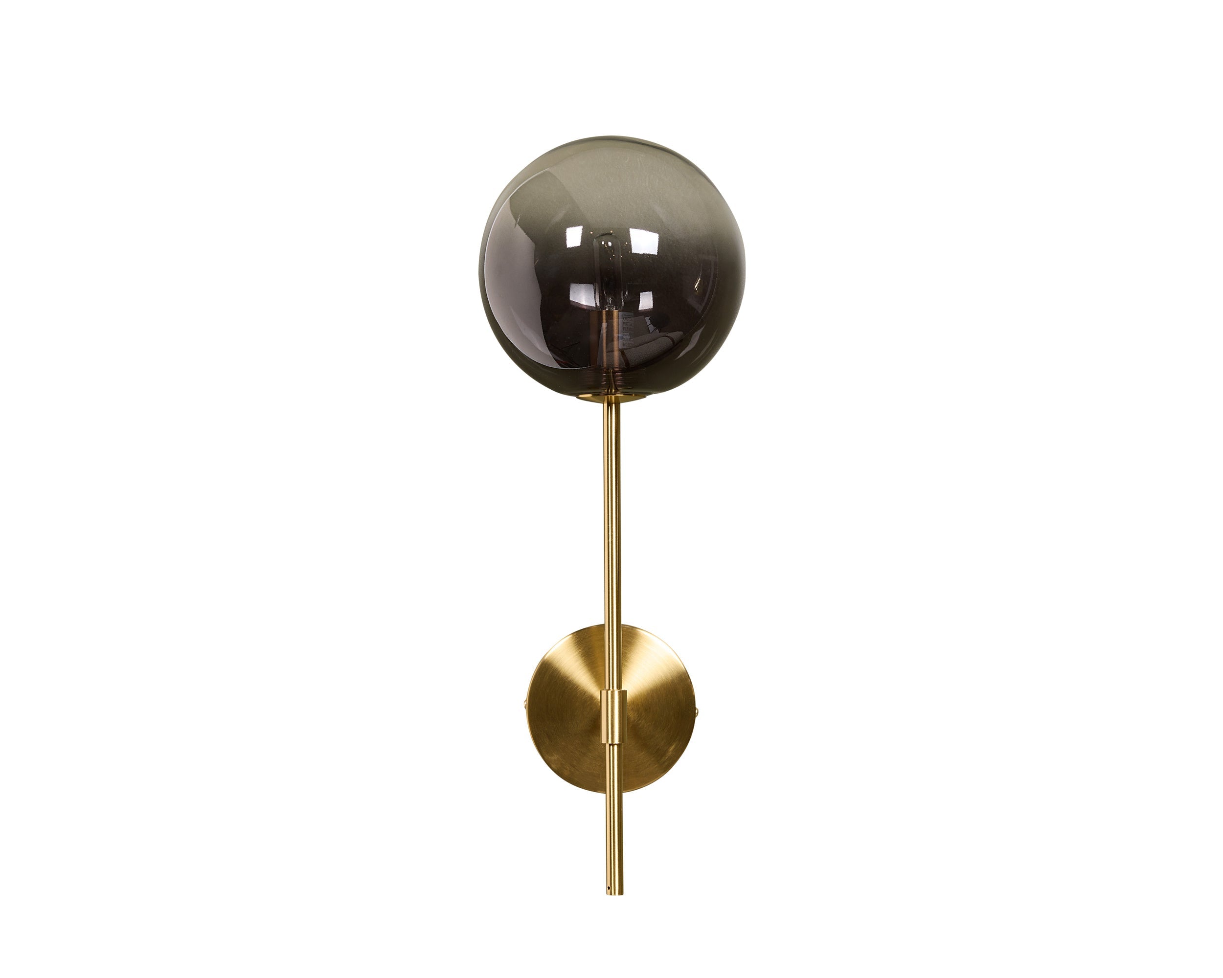 Izora Sconce - Brass  Smoke Grey Ombre