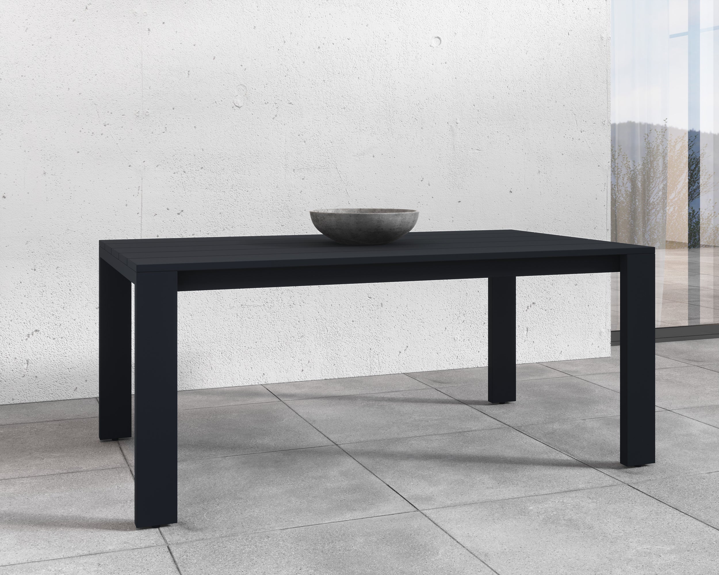 Lucerne Dining Table  Sterling Black -