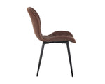 Lyla Dining Chair - Black  Antique Brown