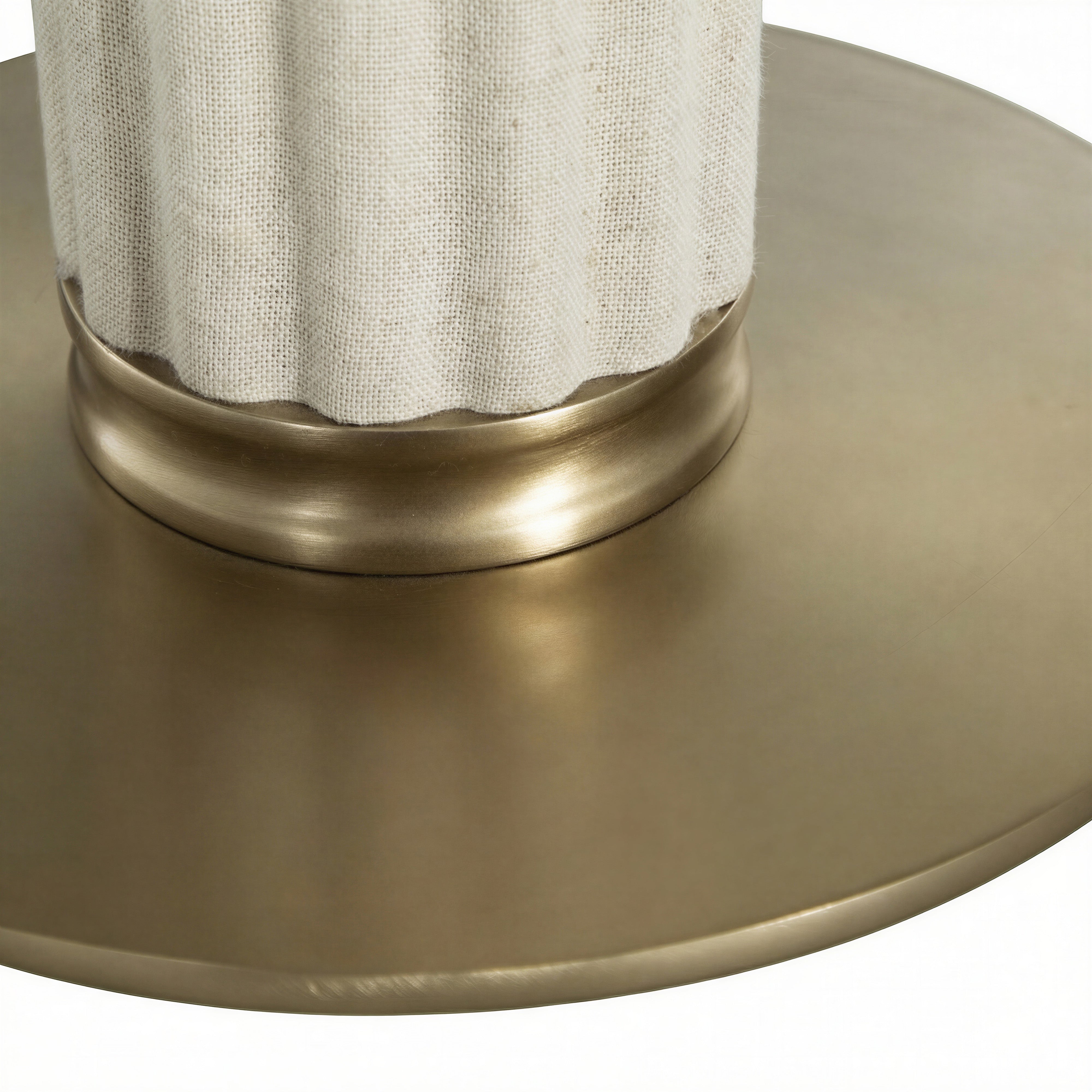 Beige Linen/Champagne Brass