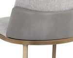 Marie Dining Chair - Belfast Heather Grey / Bravo Metal