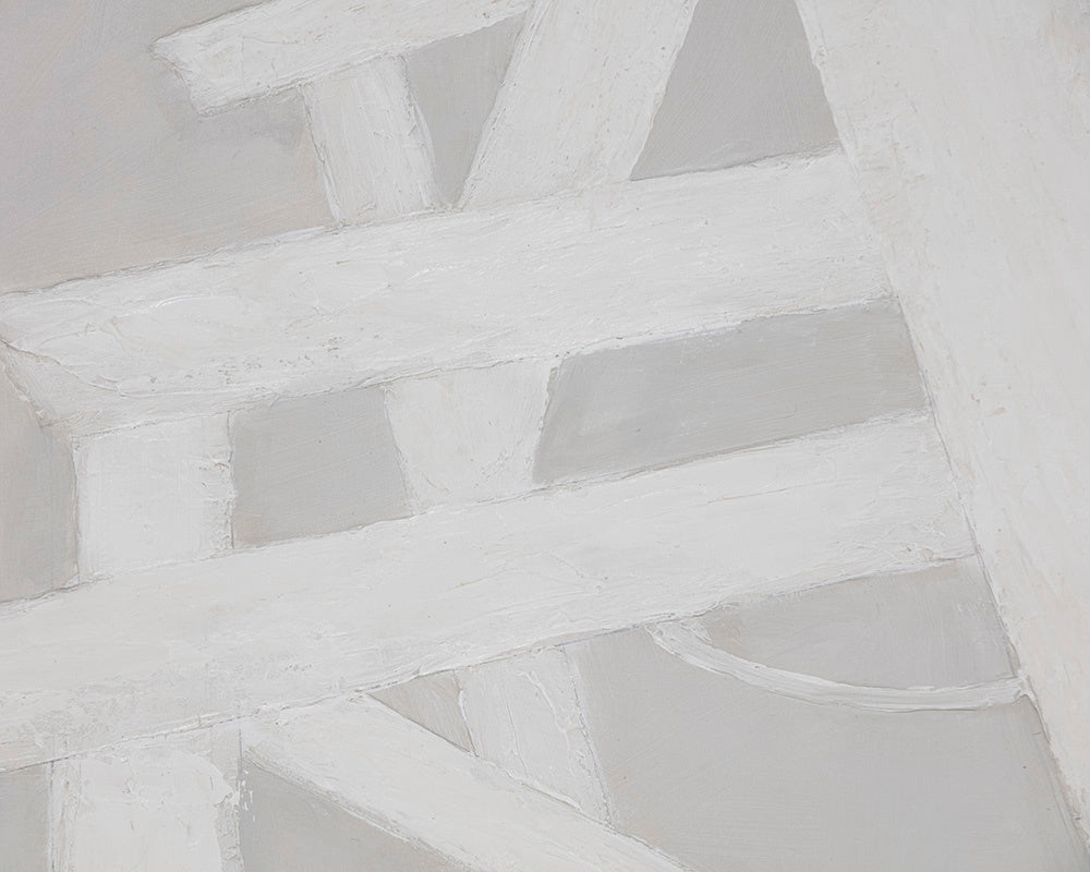 Breaking Barriers - 60" X 60"  Black Floater Frame