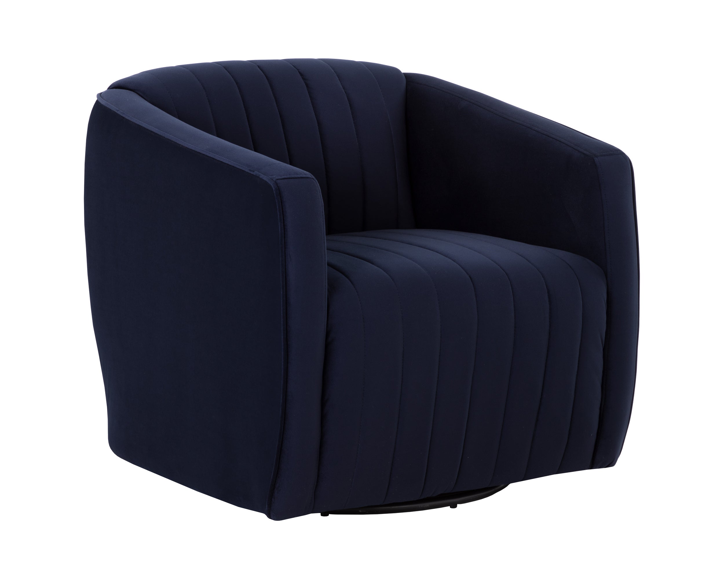 Garrison Swivel Lounge Chair - Abbington Navy