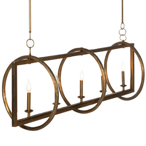 Gabby - Leo Metal Aged Blonde Brass Forged Chandelier - SCH-175022