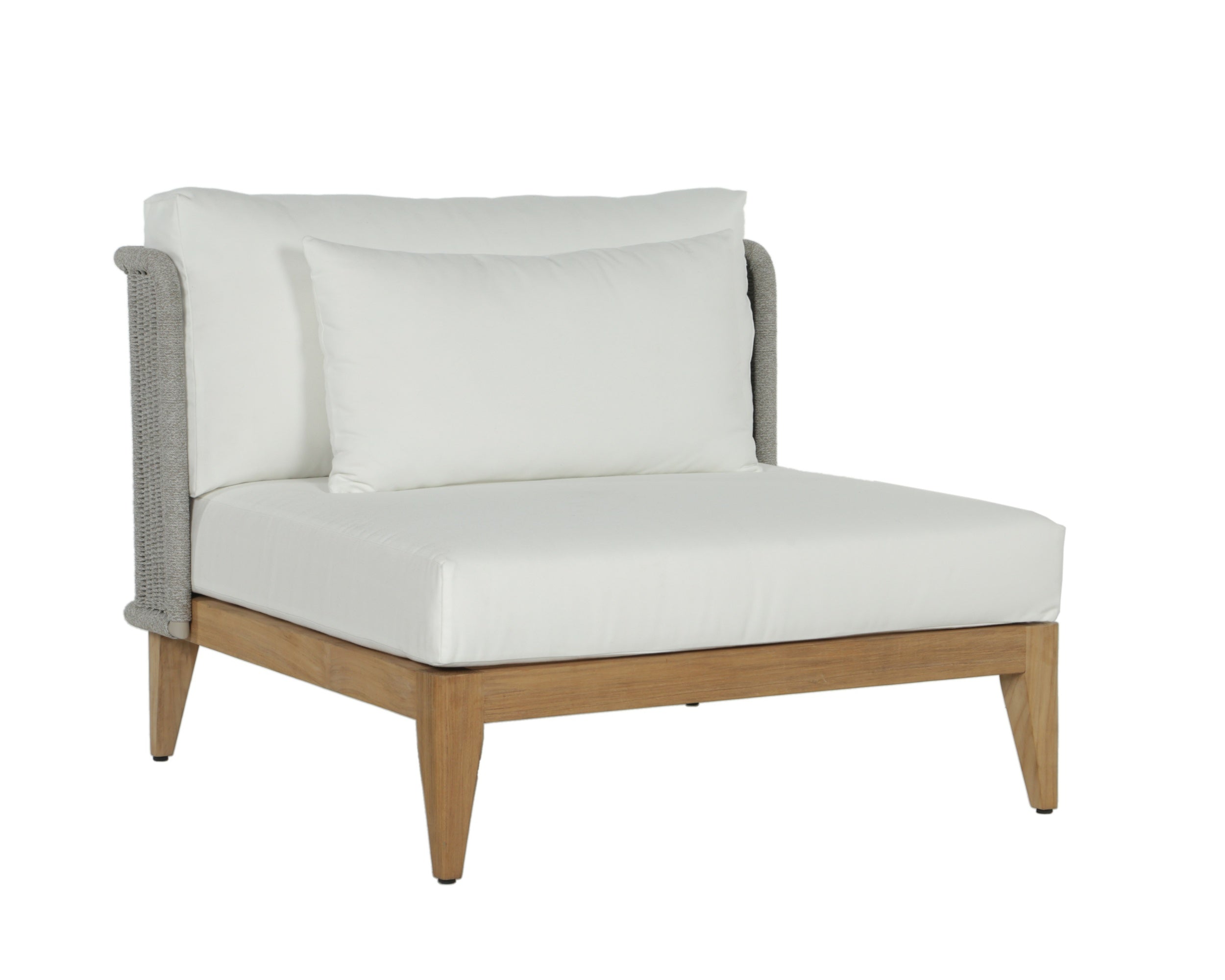 Ibiza Armless Chair - Natural  Stinson White