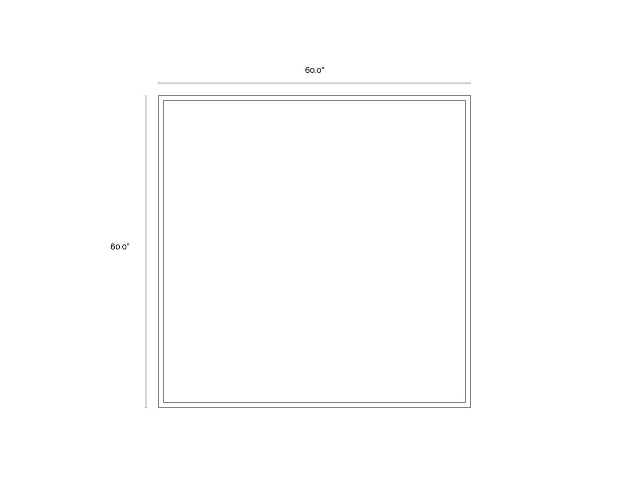 In A Maze - 60" X 60"  Gold Floater Frame