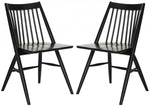 Safavieh Wren 19H Spindle Dining Chair (Set of 2), DCH1000 - Black