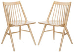 Safavieh Wren 19H Spindle Dining Chair (Set of 2), DCH1000 - Natural
