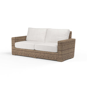 Sunset West - Havana Loveseat in Canvas Flax w/ Self Welt - Tobacco - SW1701-22-FLAX-STKIT