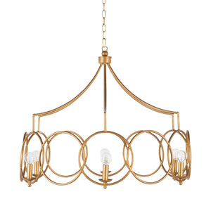 Gabby - Cansa Metal Clean Antique Gold Chandelier - SCH-169035