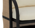 Palermo Lounge Chair - Charcoal  Stinson Cream