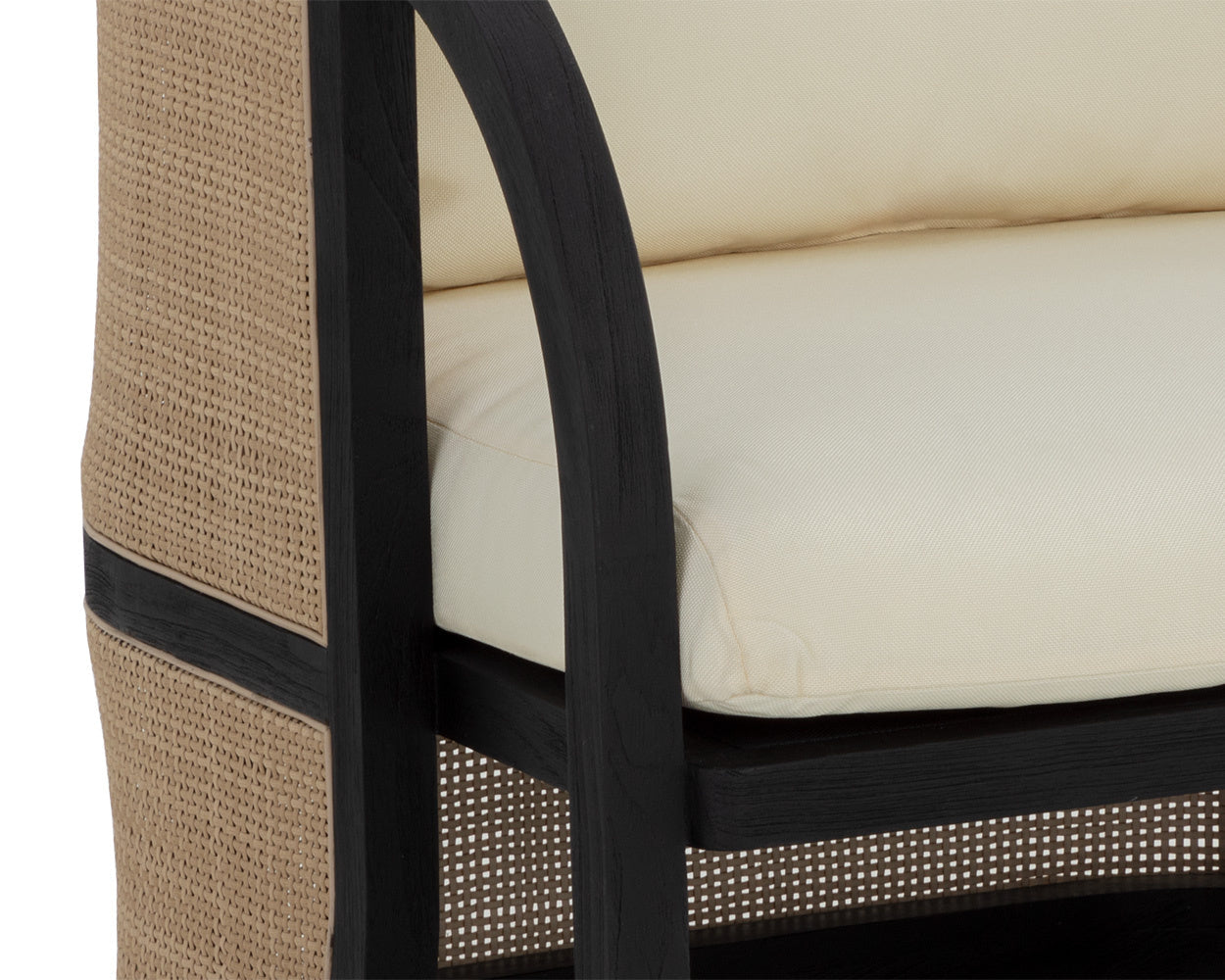 Palermo Lounge Chair - Charcoal  Stinson Cream